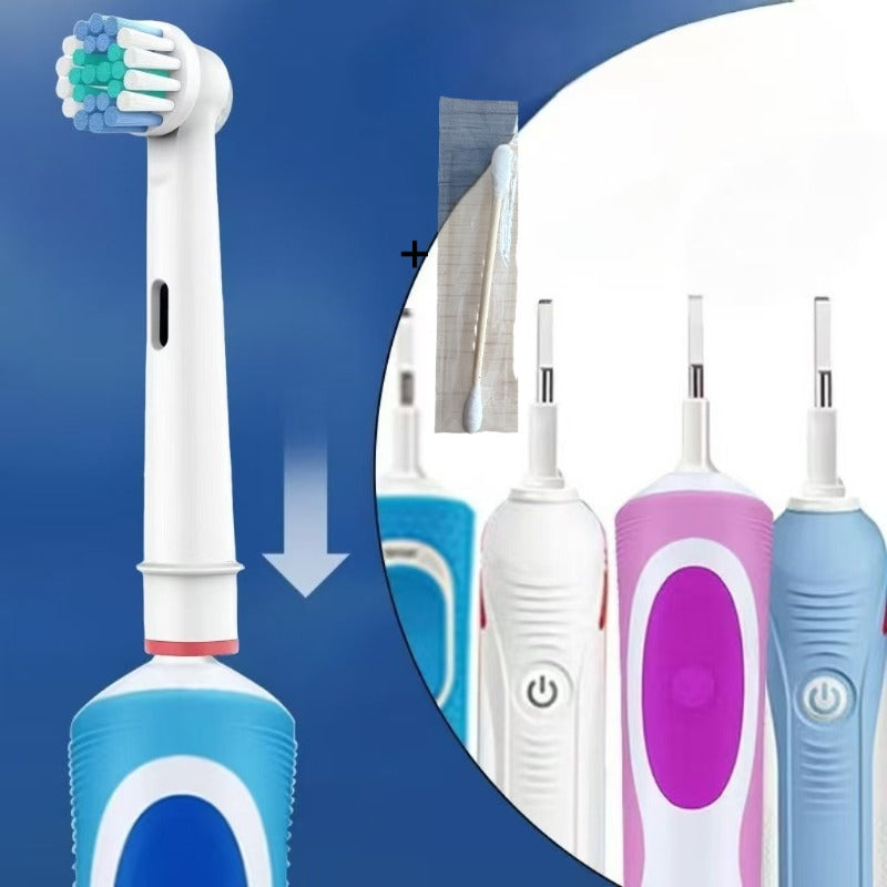 12pcs EB17-X Replacement Brush Heads Compatible And 1pc Cleaning Rod Bag with Oral-B Electric Toothbrush Professional Care/Pro Health
