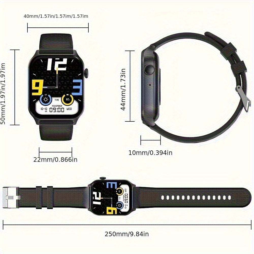 1pc Smart Watches for Women, 1.83'' Outdoor Digital Fitness Watch with Multi-Function for Fitness, Daily Use, Compatible with IOS & Android, Valentine's Day Gifts