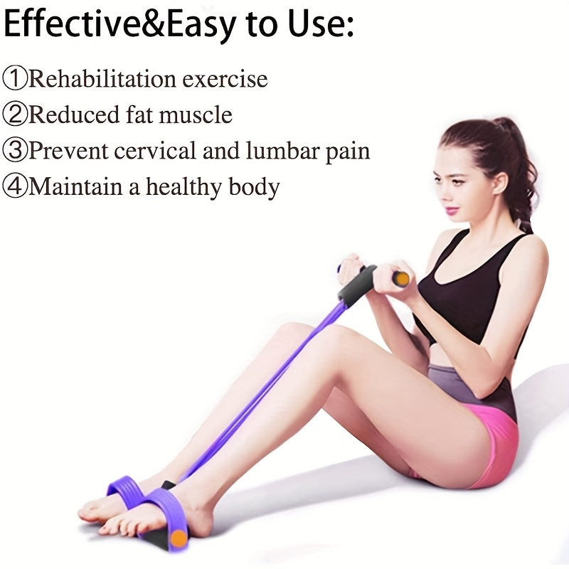 [6-Tube Resistance Band] 6-Tube Upgraded High-Tension Resistance Band - Ergonomic Design, Durable Purple Resistance Band, Suitable for Home Gyms, Cardio Workouts, Strength, Exercise Additions, Stylish Fitness Equipment, Comfortable Grip, Winter for home F