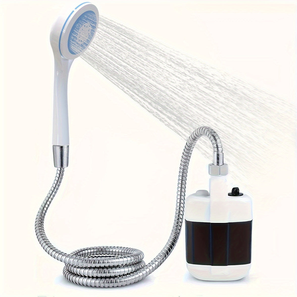 Portable Shower for Camping, Travel, RV Travel, Family Travel, Garden Use | Handheld Camping Shower Pump with Water Filtration System, 4 to 5 liters per minute flow rate, USB Charging, ABS Material