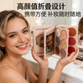 欧美进口爆款眼影67色书本高光口红一体腮红珠光哑光COS妆化妆师