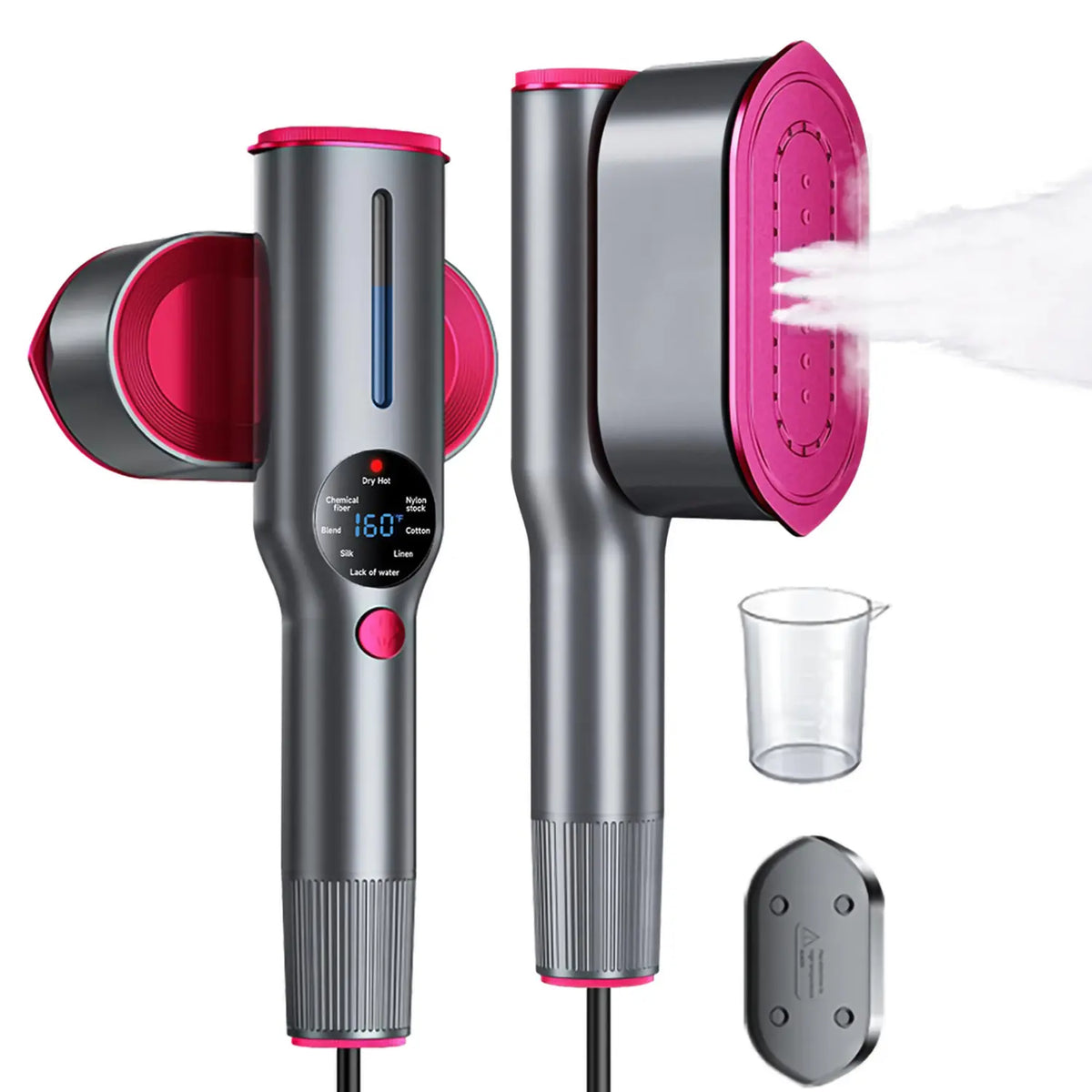 Dr.Flash Garment Steamer for Clothes, Portable Travel Clothing Steamer Iron, 7 Mode with LED Display, 15s Fast Heating, 90° Swivel Handle, New Year Gift tiktokshopbacktoschool