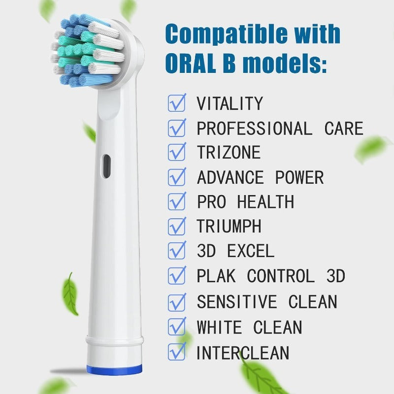 12pcs EB17-X Replacement Brush Heads Compatible And 1pc Cleaning Rod Bag with Oral-B Electric Toothbrush Professional Care/Pro Health