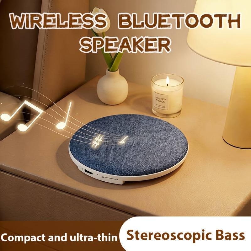 Sleep Headphones Pillow Speaker, Bone Conduction Under Pillow Wireless Speaker, White Noise Machine with Bass Stereo, TF Card, Auto Shut-Off Timer, Ultra-Thin 11mm