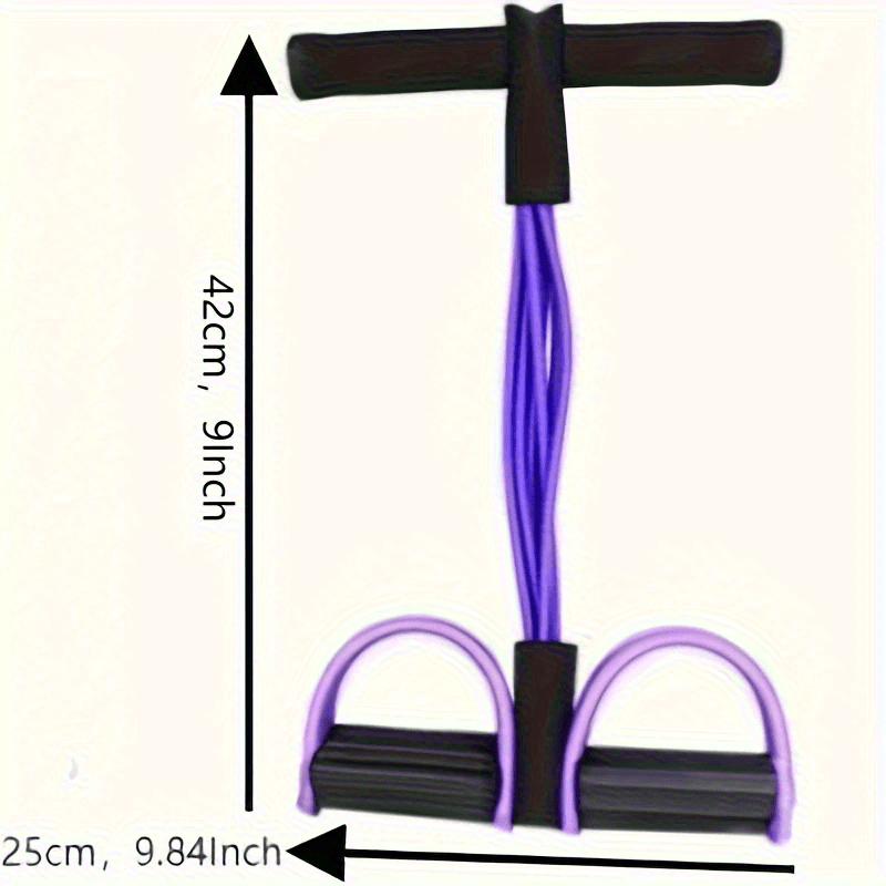 Six-Tube Upgraded High-Tension Resistance Band – Ergonomic Design, Durable Purple, Suitable for Home Gyms, Cardio Workouts, Strength Training, Exercise Accessories, Stylish Fitness Equipment, Comfortable Grip, Winter