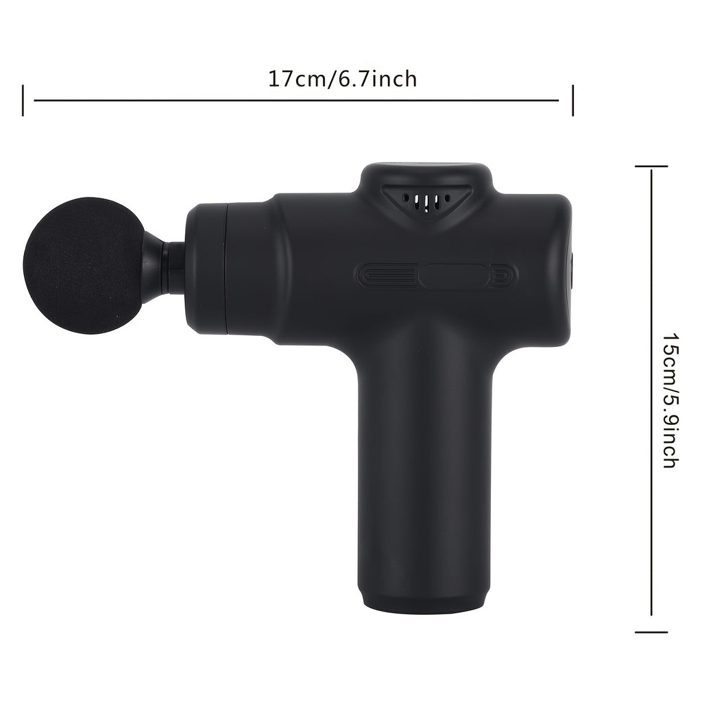 Multifunctional portable fascia gun, electric massager, USB charging port, 6-speed adjustment + 8 replaceable massage heads, suitable for muscle relaxation after exercise and fitness, a Christmas or Halloween gift for family, friends, and classmates