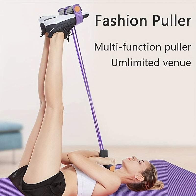 [6-Tube Resistance Band] 6-Tube Upgraded High-Tension Resistance Band - Ergonomic Design, Durable Purple Resistance Band, Suitable for Home Gyms, Cardio Workouts, Strength, Exercise Additions, Stylish Fitness Equipment, Comfortable Grip, Winter for home F