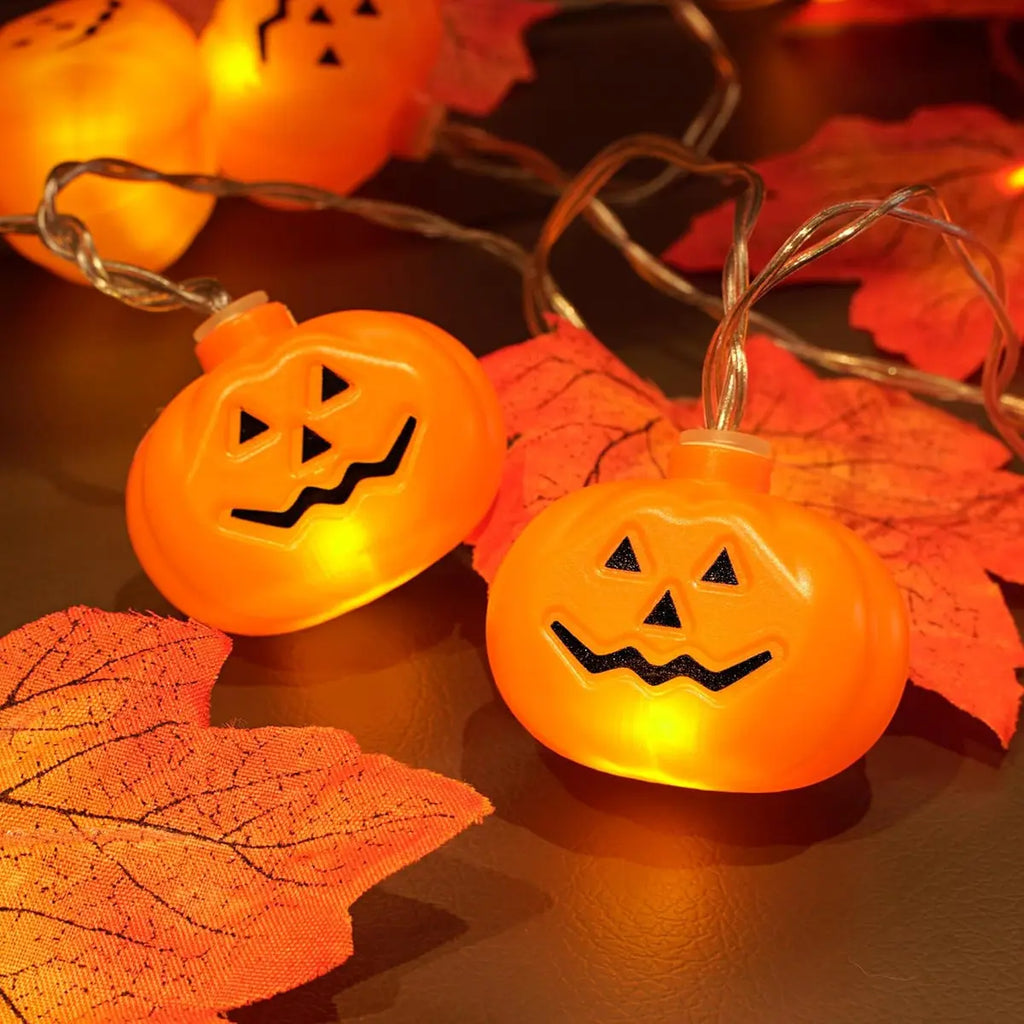Halloween De Luces 4.5m 30led Decoración Calabazas Adornos Luces Amarillo
