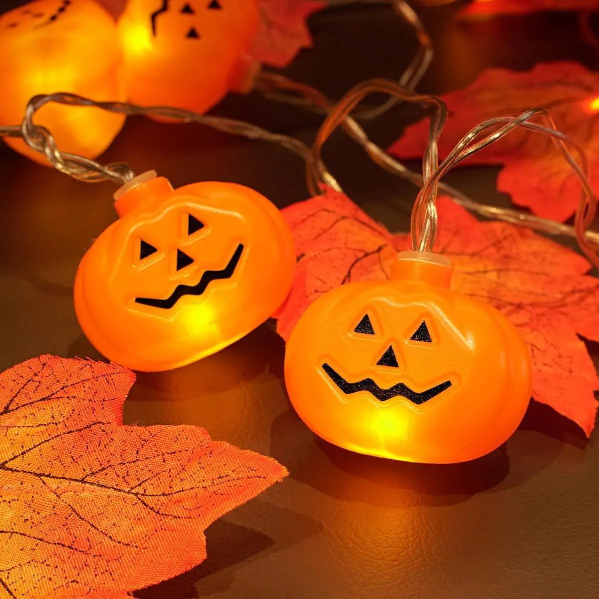 Halloween De Luces 4.5m 30led Decoración Calabazas Adornos Luces Amarillo