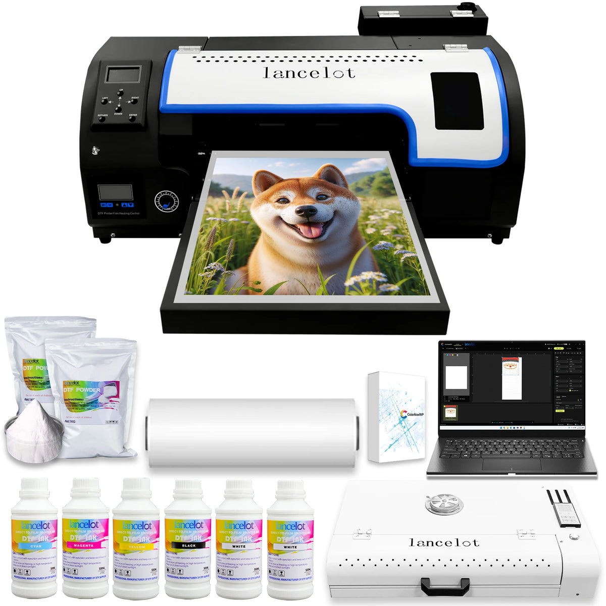 美国仓库Diy t恤印刷机M1630 PRO DTF打印机A3单头Xp600打印机，具有自动切割功能