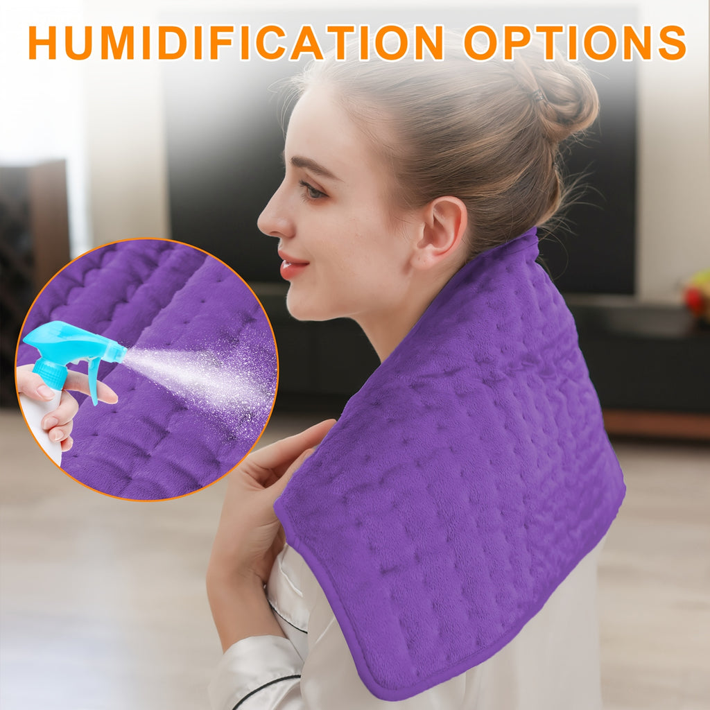 Extra Large Heating Pad - Back, Neck, Shoulders, Arms, Abdomen, Quickly Heated To 140 ° F, Portable, 6 Heating Settings, Automatic Off, 24 "x 12", Wet/dry Options, Machine Washable, Knee And Leg Heating, Gifts For Parents, Christmas Gifts
