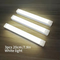 3pcs Warm/White Light 7.87inch/11.81inch/19.69inch Motion Sensor LED Induction Light USB Charging, Magnetic Non Perforated Long Night Light, Suitable for Home and Office Use, Back to School Gift