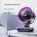 Smart Desktop Circulation Fan, 4 Modes And 100 Adjustable Speeds, Timed Use with Long Battery Life, for Bedroom, Office, Living Room, And Outdoor