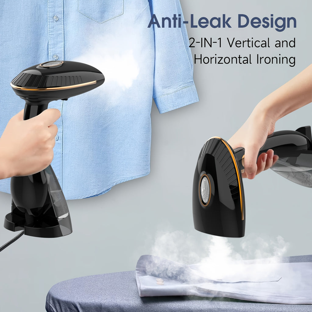 PANCERKA Portable Handheld Garment Steamer, 1500W High-Performance Steam Generator for Eliminating Creases from Fabrics, Continuous Release of Abundant Steam, Quick Heating to Smooth Out Clothes