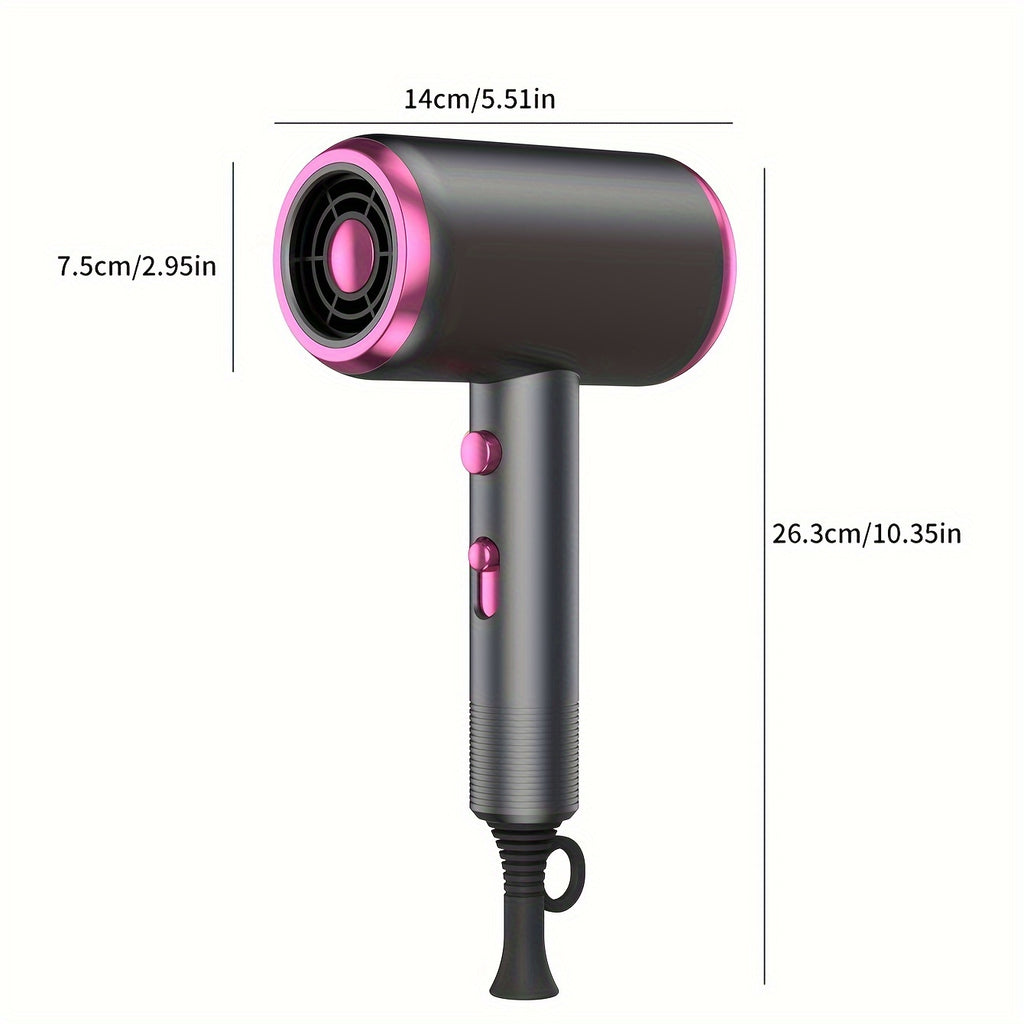 Hair Dryer with Diffuser, DC Motor Pro Hair Dryer with Includes Diffuser And Concentrator, Grey, Red, White, Pink, Green