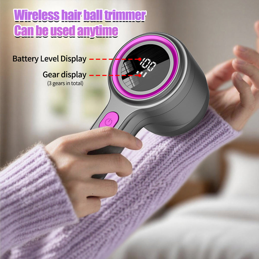 [USB-C Lint Remover] The 2025 Upgraded Portable Multifunctional Lint Remover Features USB-C Fast Charging, an Electric Fabric Shaver, And a Powerful Motor with an LED Smart Digital Display. It'S Suitable for Clothing, Bedding, Carpets, And Sofas