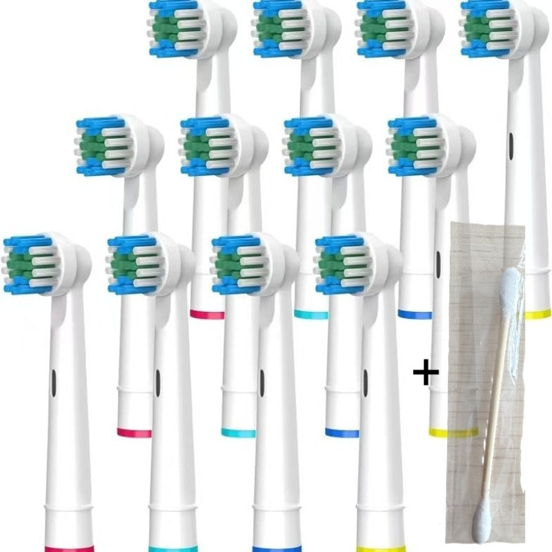 12pcs EB17-X Replacement Brush Heads Compatible And 1pc Cleaning Rod Bag with Oral-B Electric Toothbrush Professional Care/Pro Health